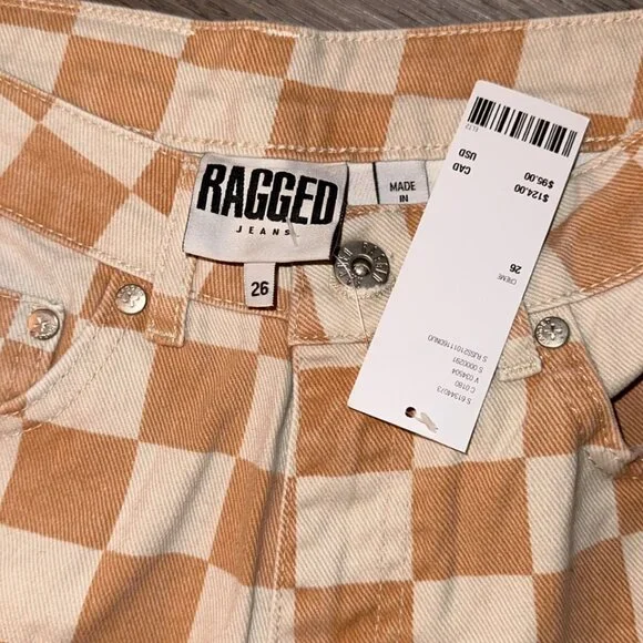 NWT Ragged Priest Checkered Jeans - Picture 5 of 6